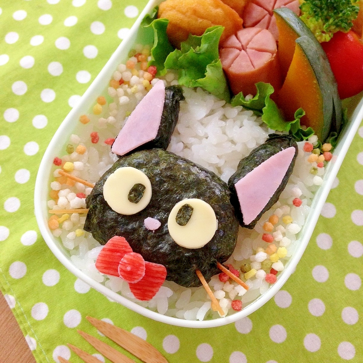 簡単キャラ弁 魔女の宅急便 ジジのお弁当 レシピ 作り方 By Cherry05 楽天レシピ 簡単キャラ弁 魔女の宅急便 ジジのお弁当 レシピ 作り方 By Cherry05 楽天レシピ